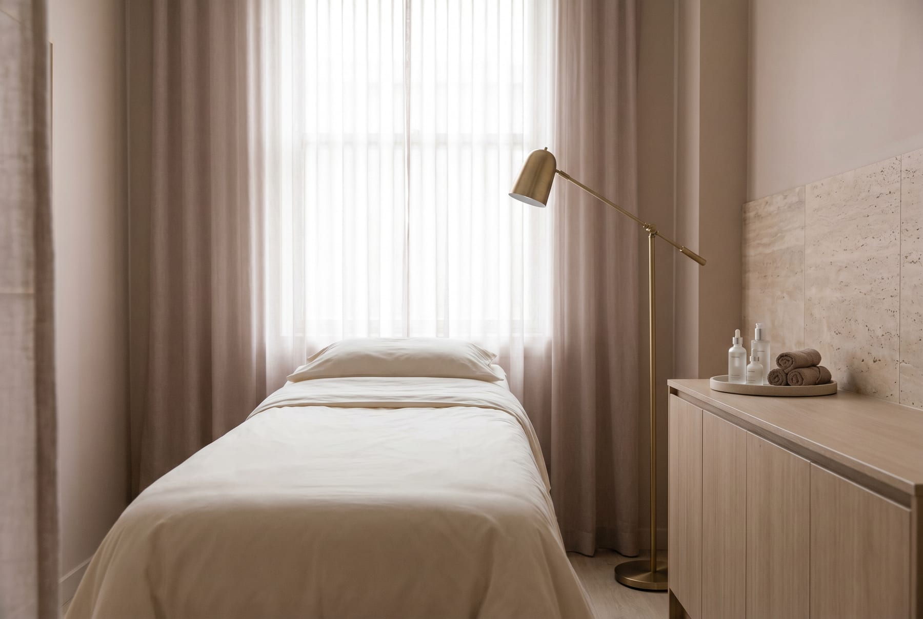 Treatment room at T Glamour Skin & Laser Clinic